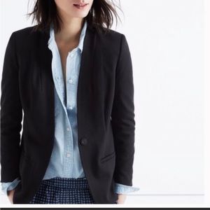 Madewell Tribune Black Blazer Career